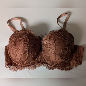 Victoria's Secret Lace Underwire Bra - Rich Brown